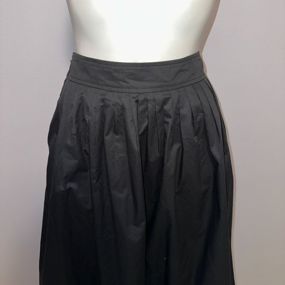 Pixie Market Black Long Maxi Skirt 100% Cotton Womens Size Medium Goth Classic - Picture 9 of 9